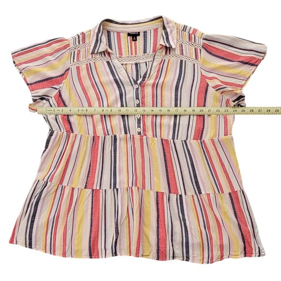 Torrid Bundle of 2 Flowy Boho Rayon Popover Peasant Tunic Tops Size 3X - Picture 7 of 16